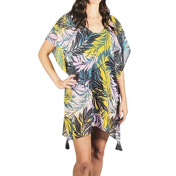 Palisades Beach Club Women's V-Neck Sheer Chiffon Swimsuit Covered Size XL/XXL - Picture 1 of 10